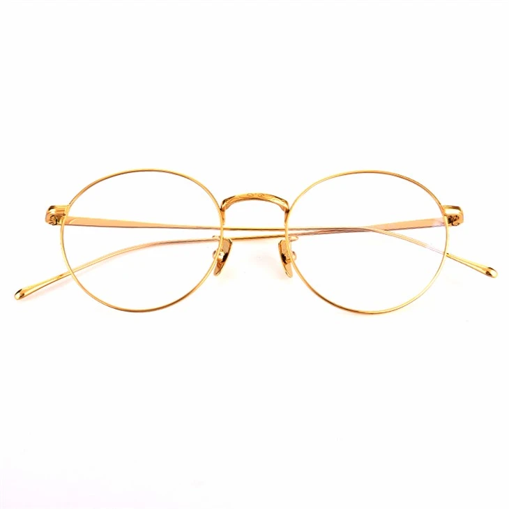 Retro Round Light Weight Titanium Eyeglass Frames
