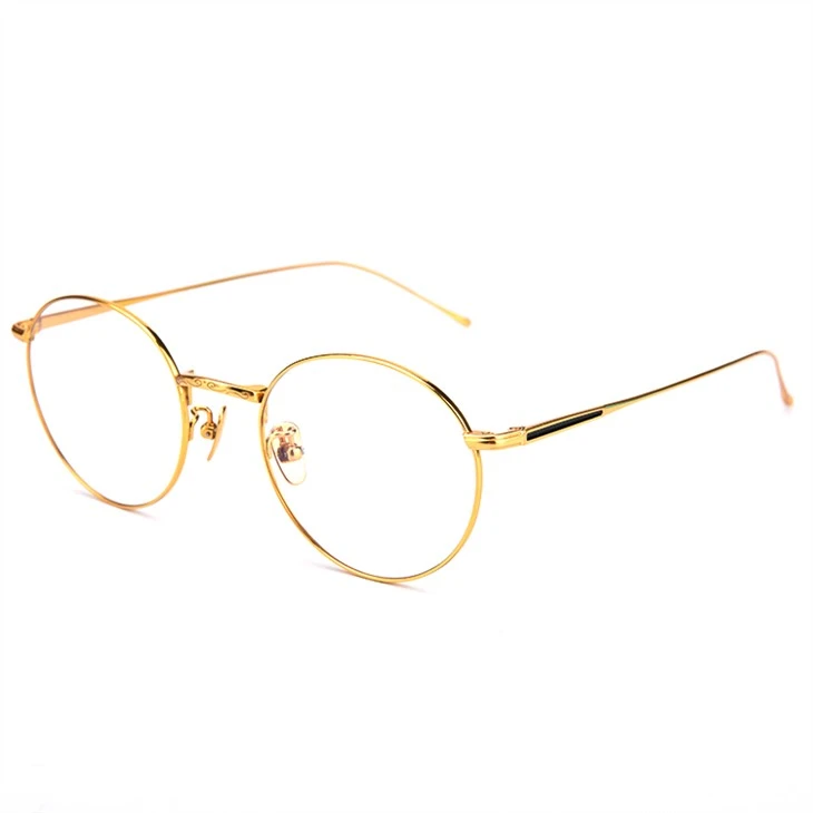 Retro Round Light Weight Titanium Eyeglass Frames