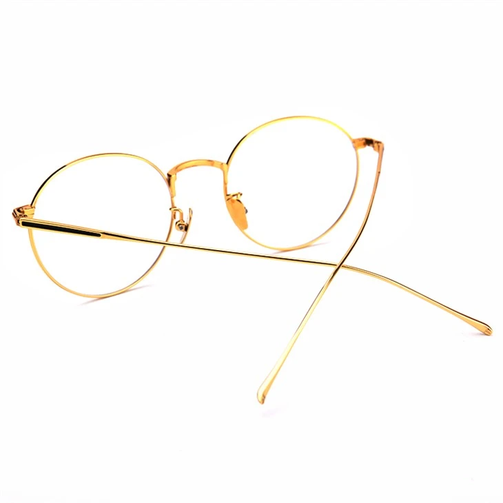 Retro Round Light Weight Titanium Eyeglass Frames